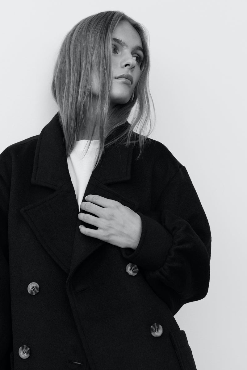 Wool Coat | Dark Blue