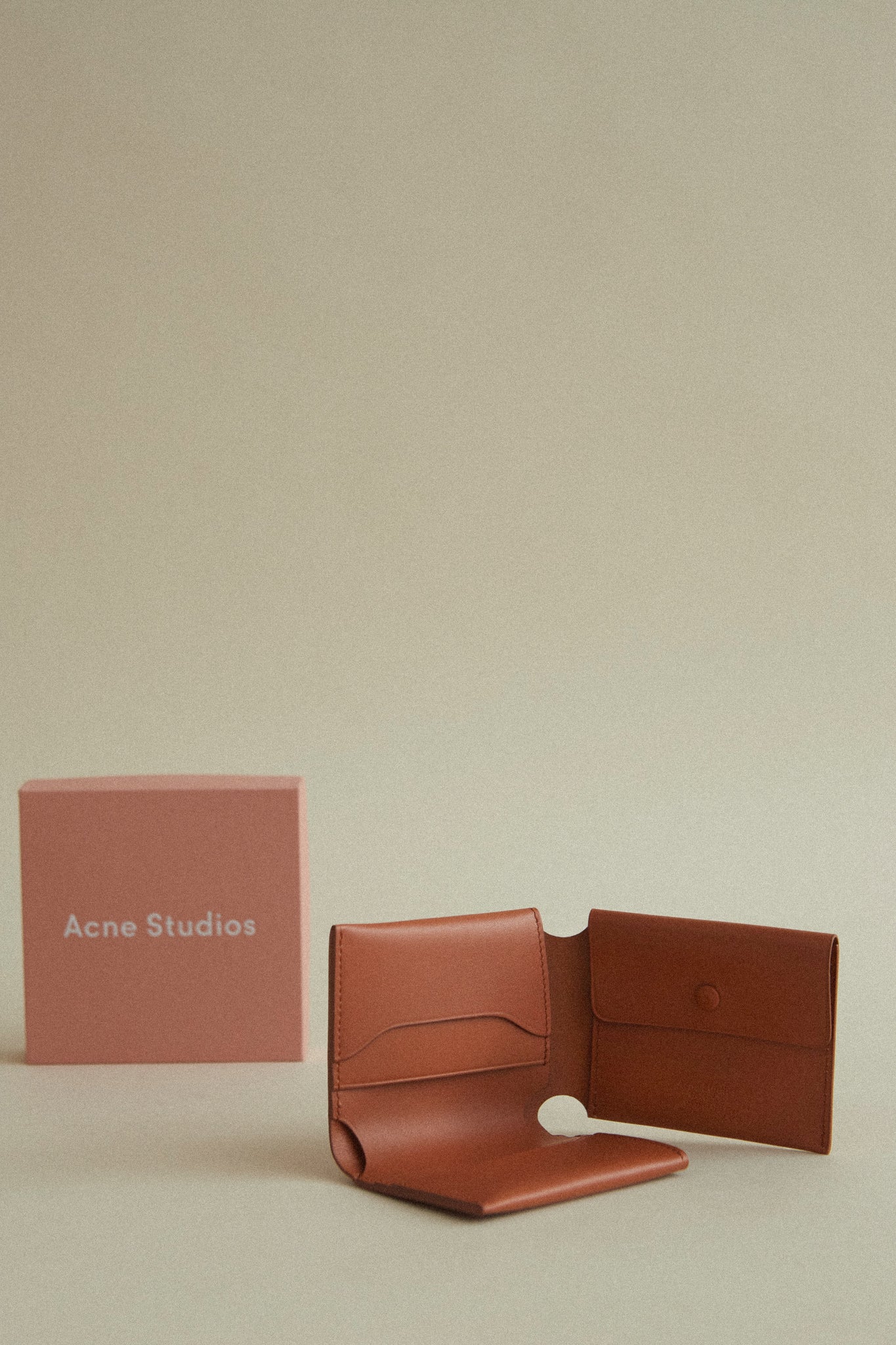 Acne Studios Trifold Wallet | Tan Brown