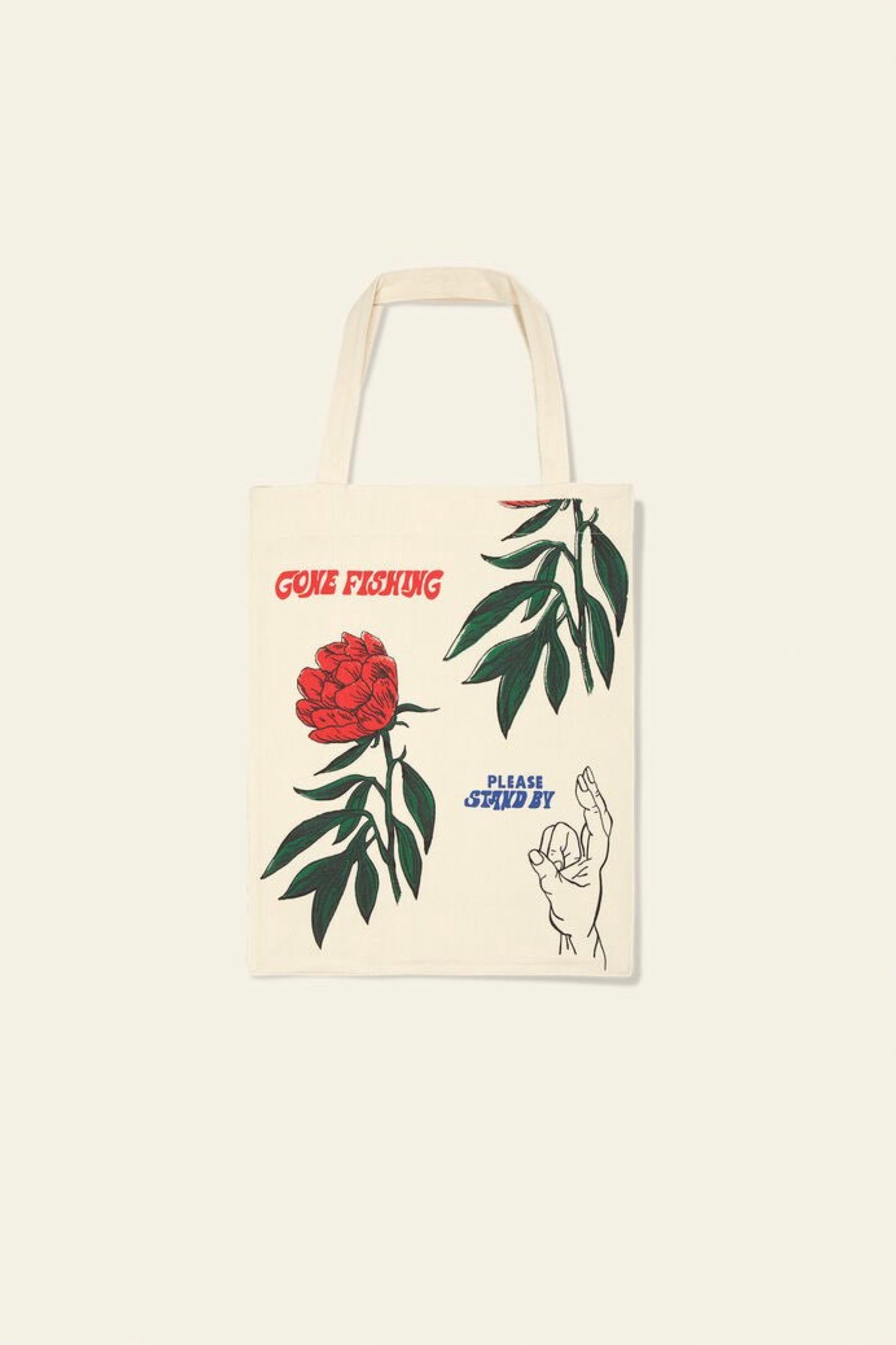 Gone Fishing Tote Bag | Natural
