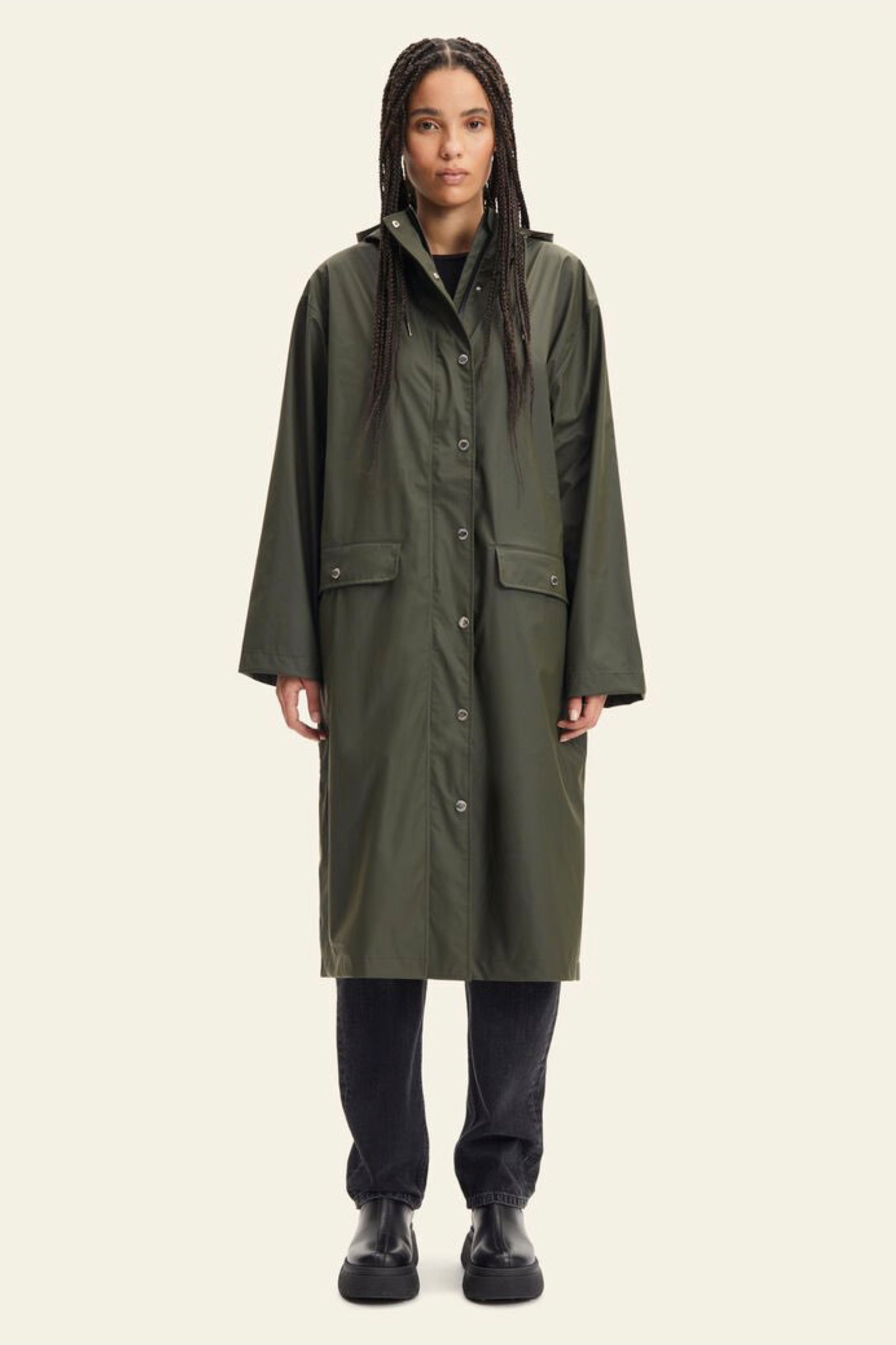Stala Raincoat | Military Green