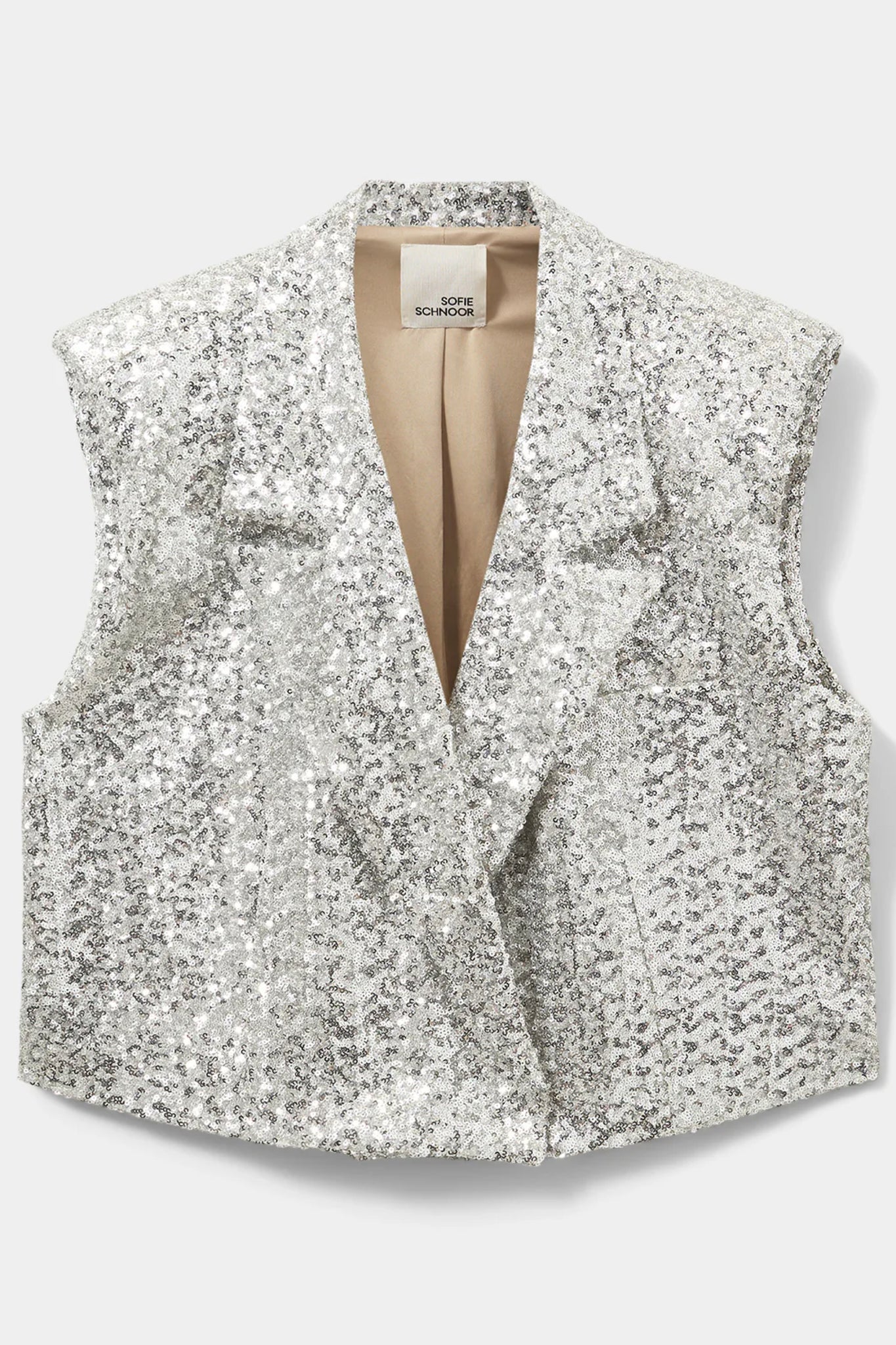 Gilet à paillettes | Argent