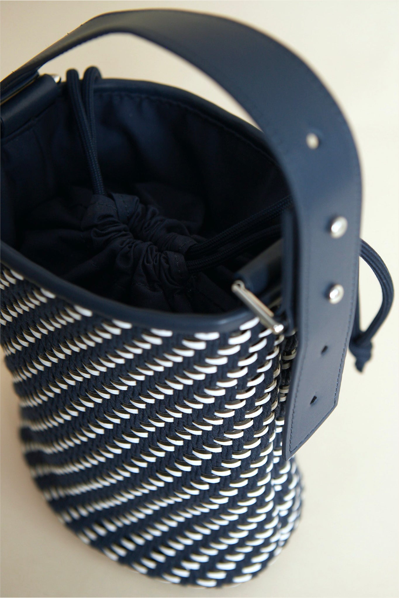 Sac Bucket Satonie Tissé | Marine